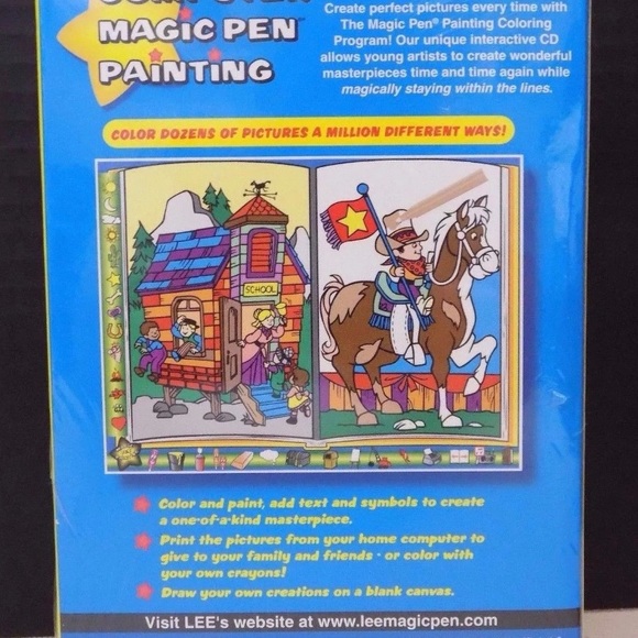 Lee Publications COMPUTER MAGIC PEN PAINTING (THE WILD WEST) - Picture 4 of 4